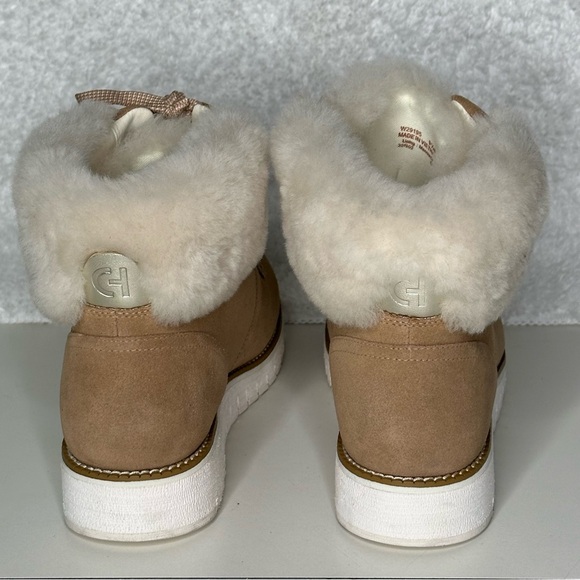 Cole Haan Women's Zerogrand Explorer Upstate Waterproof Wedge Hiker Boots - Picture 4 of 9